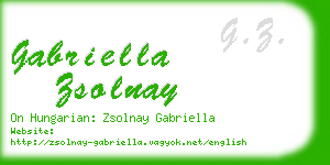 gabriella zsolnay business card